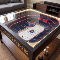 Arena Table LED Hockey Rink Coffee Table - Florida Panthers