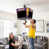 Installing the COURTBOX on the ceiling